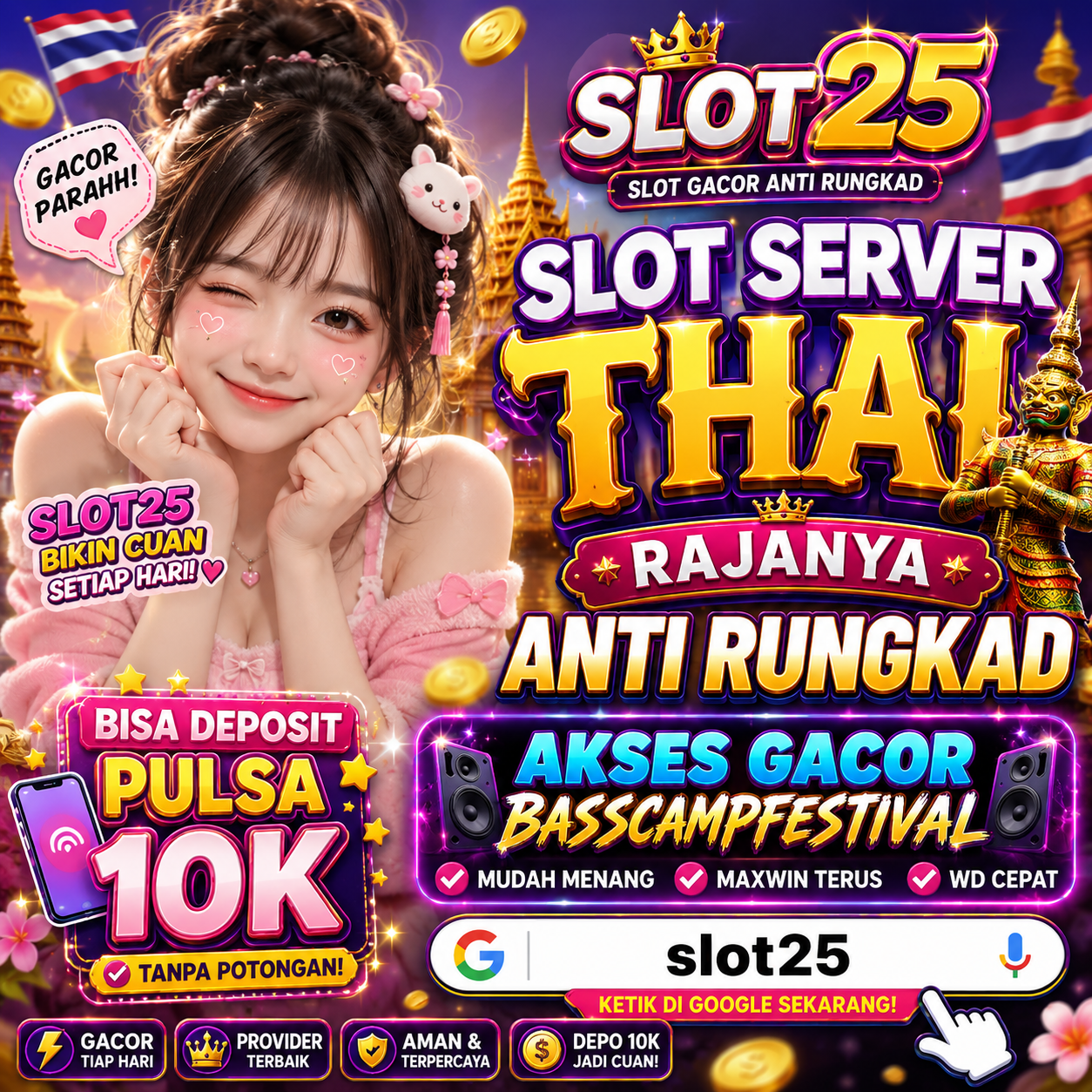 Slot25 Slot Server THAI Rajanya Anti Rungkad Bisa Deposit Pulsa 10k, Akses Gacor Palletdeliverylancaster